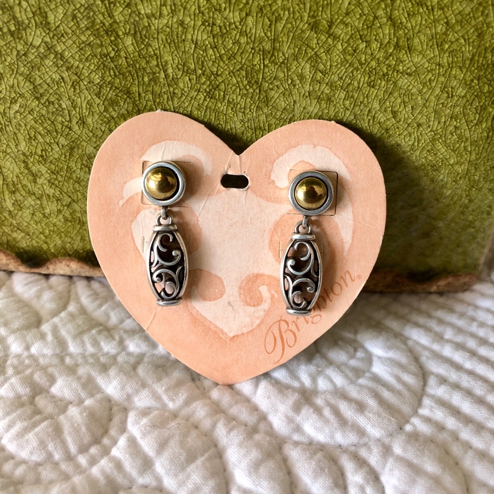 Vintage Brighton Earrings Two Tone